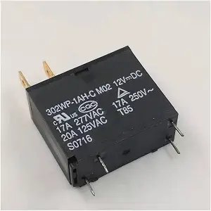 Реле 302WP-1AH-C M02 12VDC, 12 В, 20 А 125 В AC, 1A