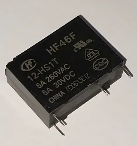 Реле HF46F/012-HS1T, 12 В, 5 А 250 В AC, 1A