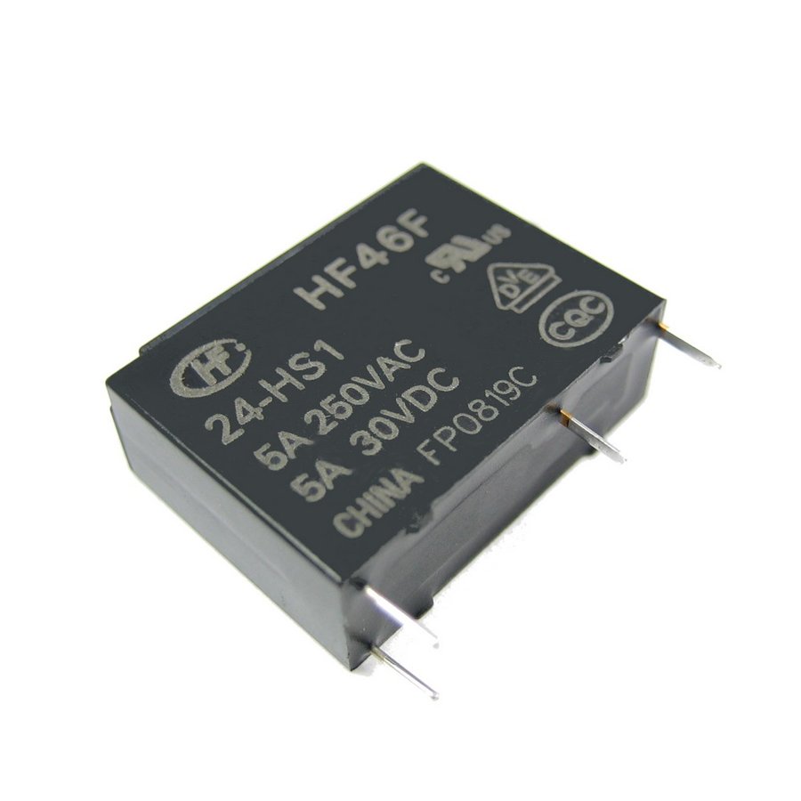 Реле HF46F/024-HS1, 24 В, 5 А 250 В AC, 1A