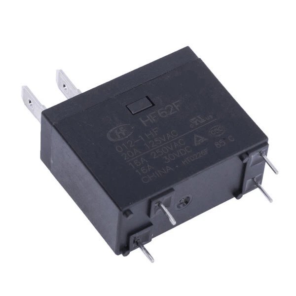 Реле HF62F/012-1H, 12 В, 20 А 125 В AC, 1A