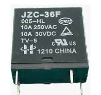 Реле JZC-36F/005-HL, 5 В, 10 А 250 В AC, 1A