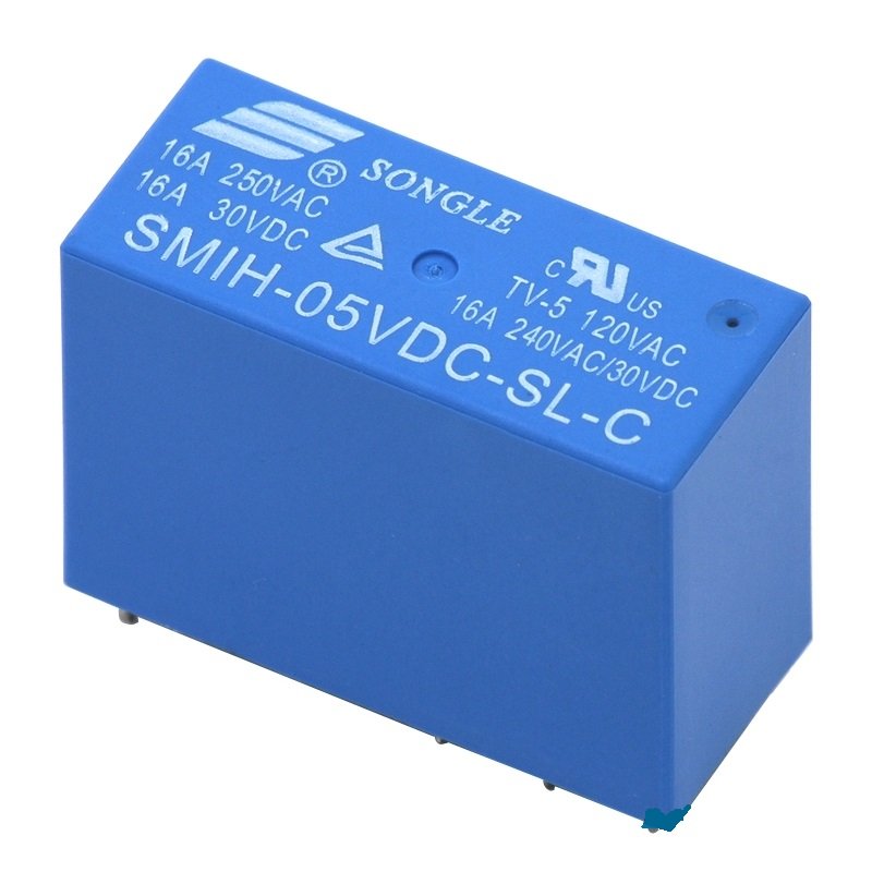 Реле SMIH-05VDC-SL-C, 5 В, 16 А 250 В AC, 1C