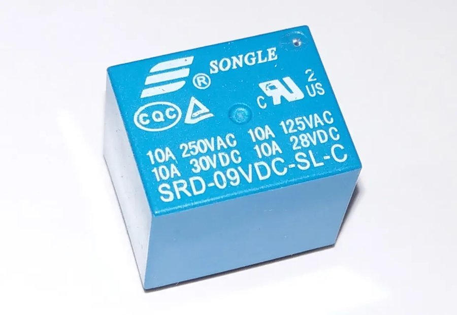 Реле SRD-09VDC-SL-C, 9 В, 10 А 250 В AC, 1C