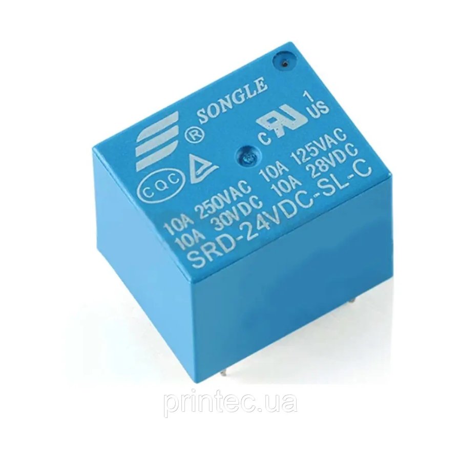 Реле SRD-24VDC-SL-C, 24 В, 10 А 250 В AC, 1C