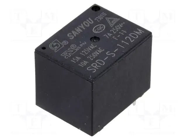 Реле SRD-S-112DM, 12 В, 10 А 250 В AC, 1A